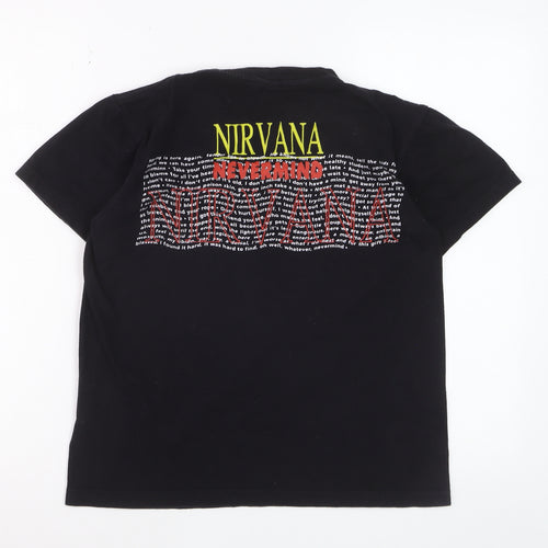 Hot Rock Women’s Black Nirvana Nevermind Graphic T-Shirt S