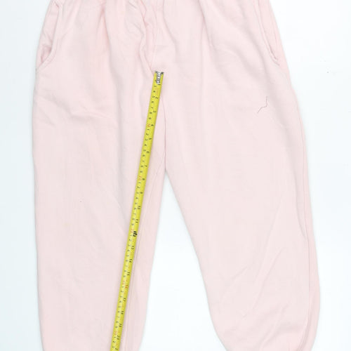 Rising Womens Pink M/L Jogger Sweatpants Cotton Blend