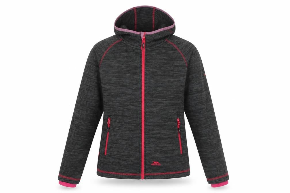 Trespass Women Grey Hooded Full Zip Outdoor Jacket UK 10