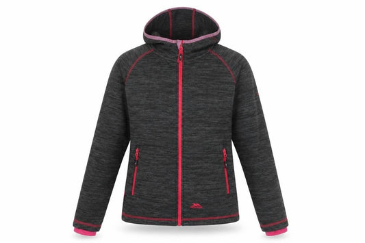 Trespass Women Grey Hooded Full Zip Outdoor Jacket UK 10