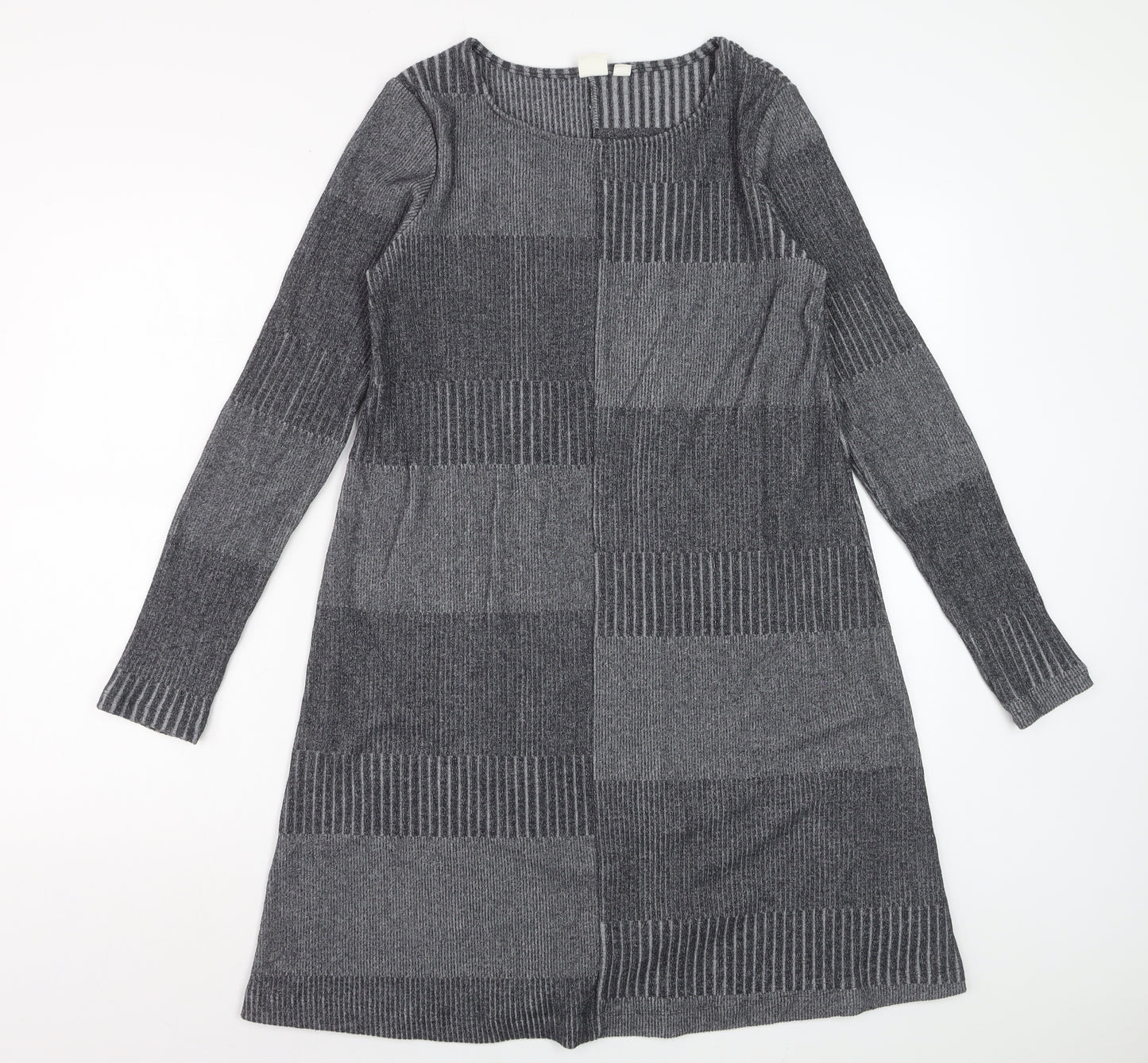 GAP Women’s Grey Knit Shift Dress XS Long Sleeve Casual