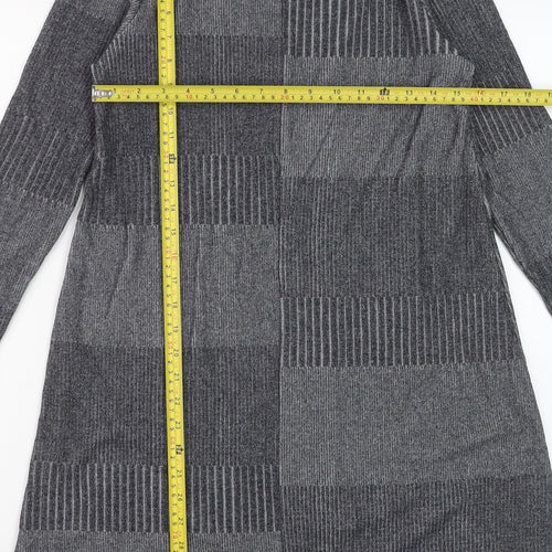 GAP Women’s Grey Knit Shift Dress XS Long Sleeve Casual