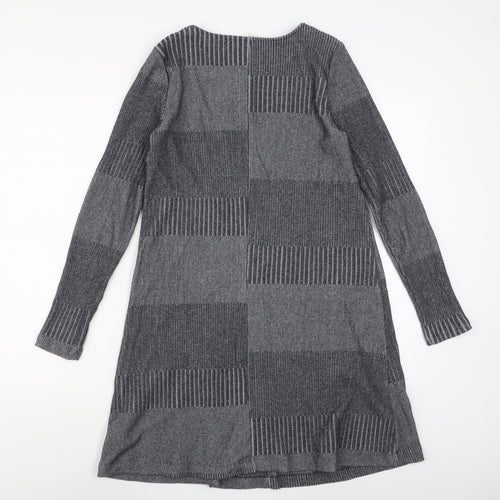 GAP Women’s Grey Knit Shift Dress XS Long Sleeve Casual
