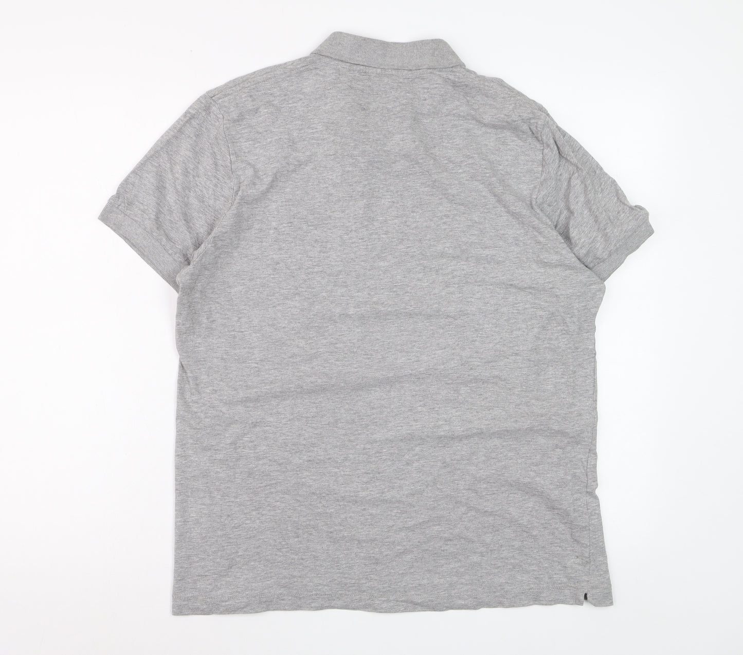 French Connection Men’s Grey Polo Shirt XL Cotton Blend