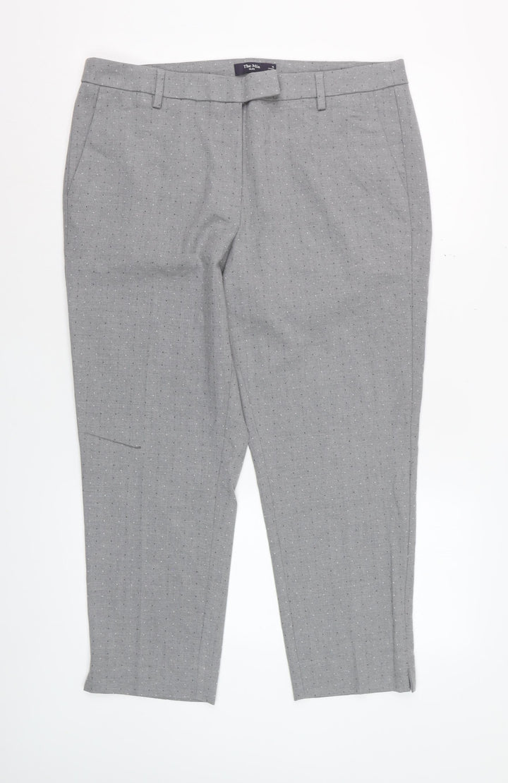 Marks and Spencer Women’s Grey Slim Cropped Trousers Size 16