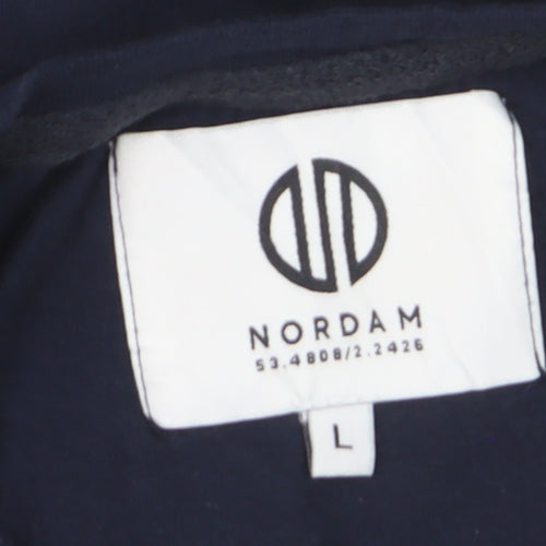Nordam Men’s Blue Cotton Colourblock Pocket T-Shirt Size L
