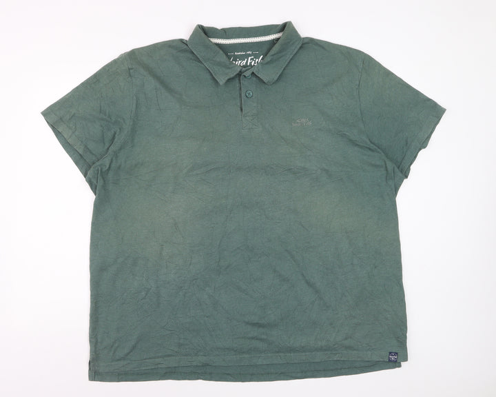 Weird Fish Mens Green 3XL Cotton Blend Short Sleeve Polo Shirt