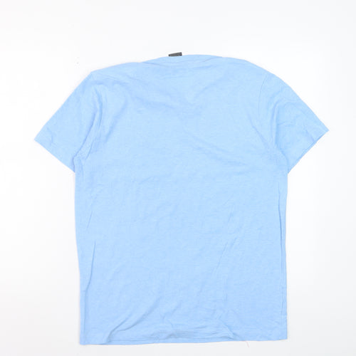 U.S. Polo Assn. Men's Blue V-Neck Short Sleeve Cotton T-Shirt Size S
