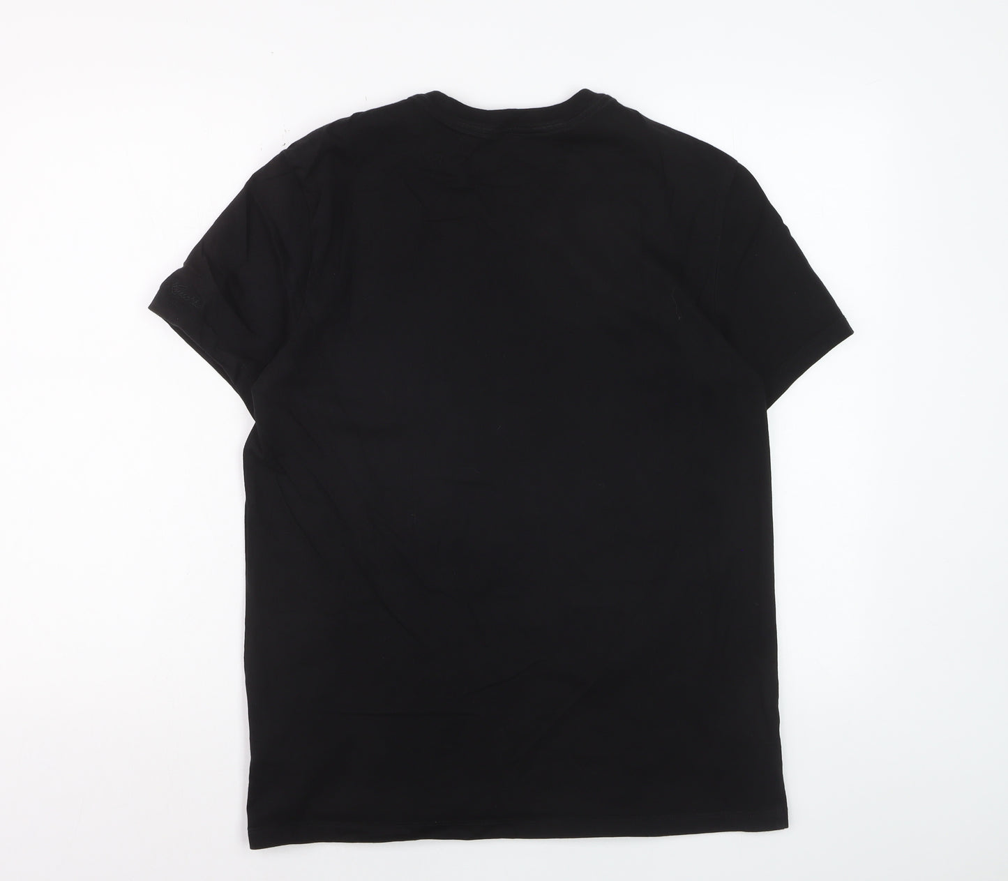 Moose Knuckles Men's Black Graphic Logo Cotton T-Shirt Size S