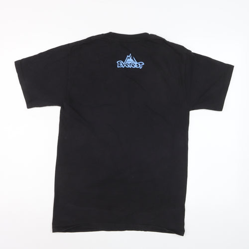 Disney Parks Women Black Yeti Graphic T-Shirt Small Casual Fit