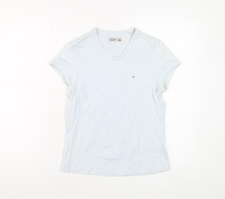 Tommy Hilfiger Women’s Blue Basic Cotton V-Neck T-Shirt M
