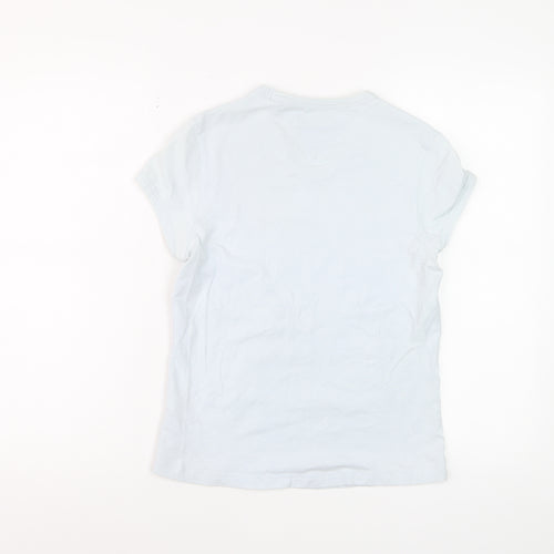 Tommy Hilfiger Women’s Blue Basic Cotton V-Neck T-Shirt M