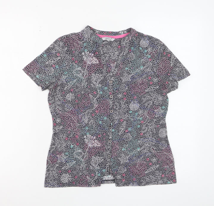 Marks and Spencer Per Una Women's Multicoloured Floral Blouse Size 8