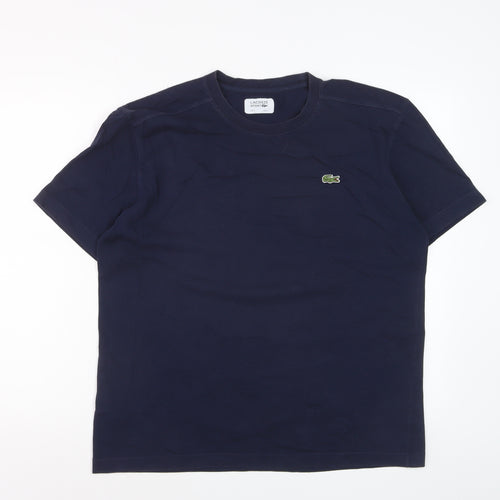 Lacoste Men’s Blue Regular Fit Crew Neck Sport T-Shirt Size L