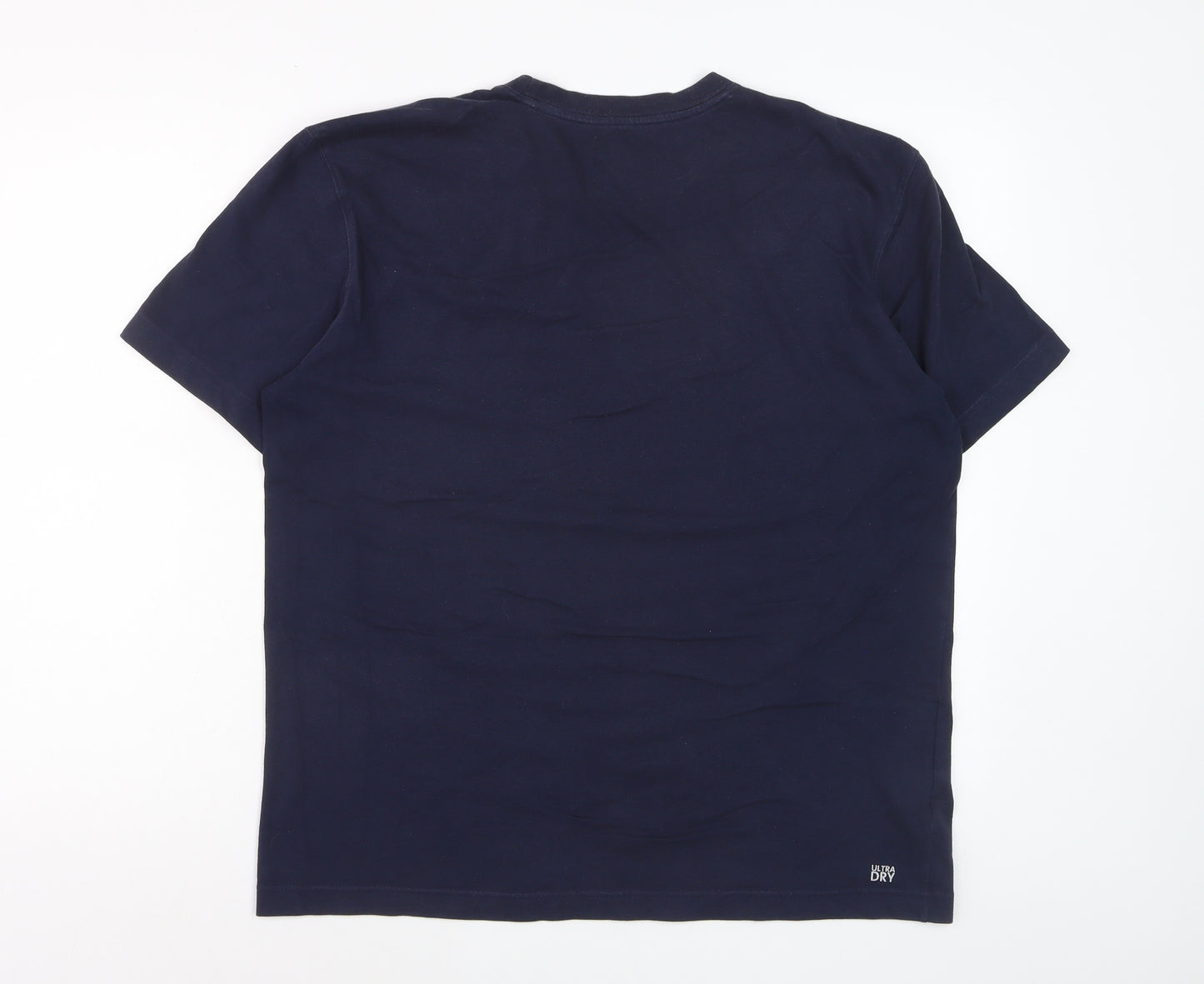 Lacoste Men’s Blue Regular Fit Crew Neck Sport T-Shirt Size L