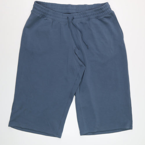 Marks and Spencer Goodmove Blue Cotton Jogger Trousers Women Size 20
