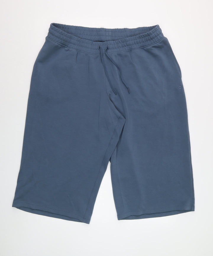 Marks and Spencer Goodmove Blue Cotton Jogger Trousers Women Size 20