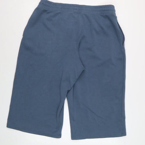 Marks and Spencer Goodmove Blue Cotton Jogger Trousers Women Size 20