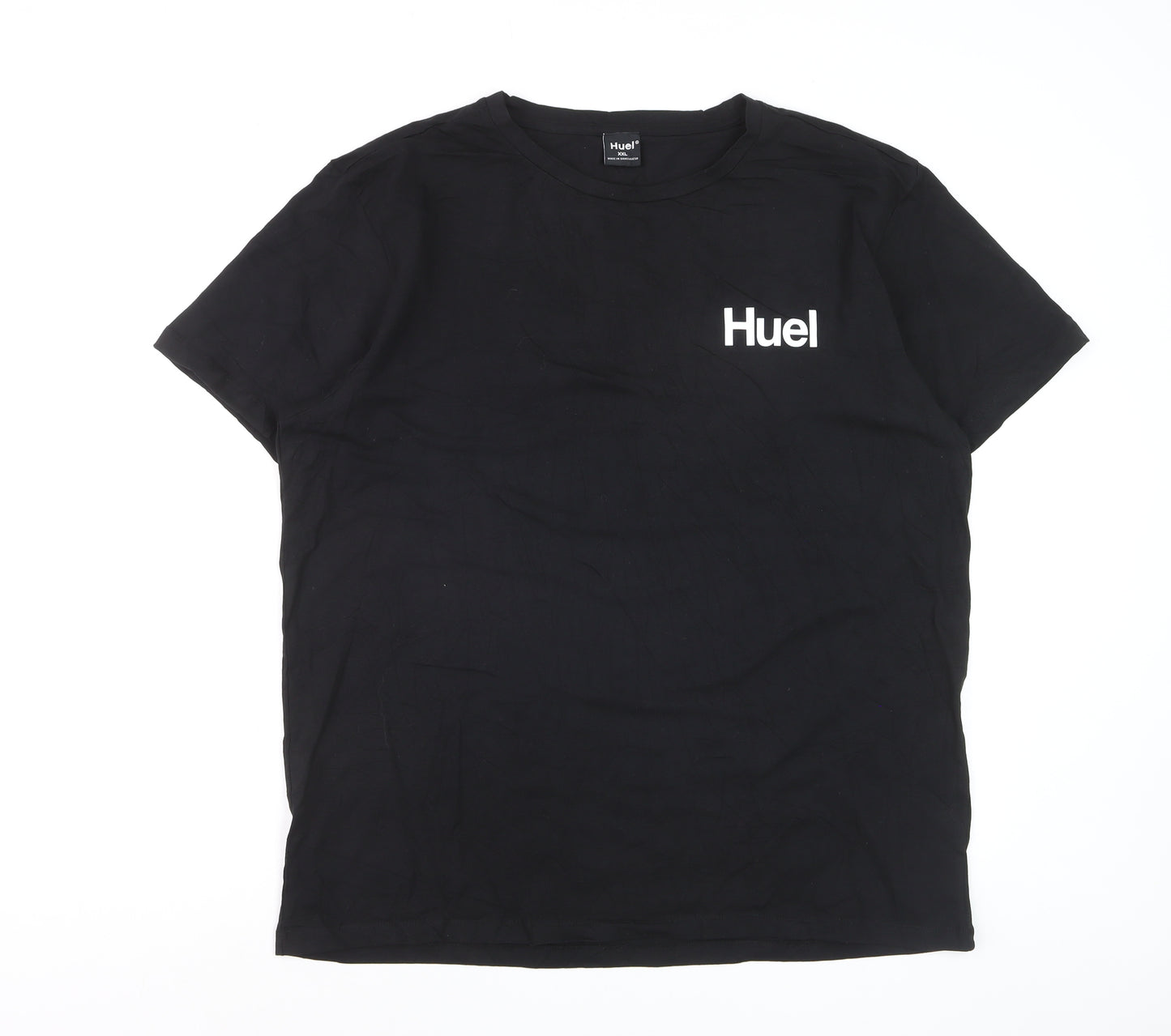 Huel Men’s Black Cotton Stretch Crew Neck T-Shirt XXL