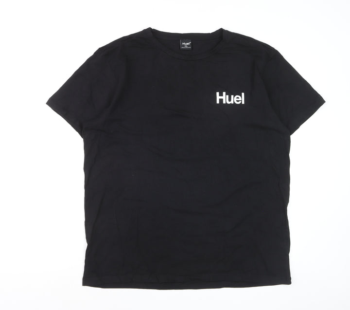 Huel Men’s Black Cotton Stretch Crew Neck T-Shirt XXL