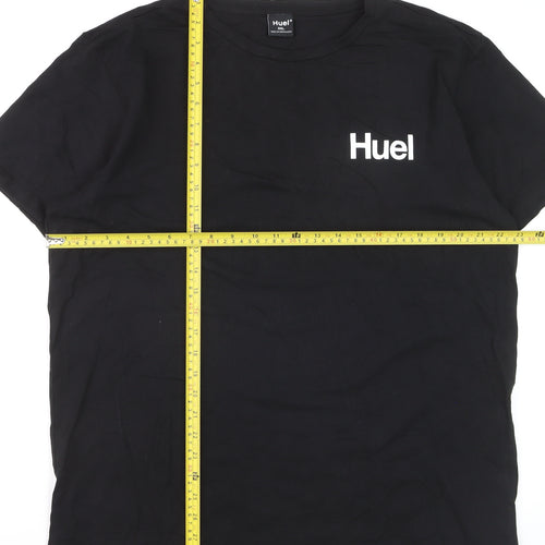 Huel Men’s Black Cotton Stretch Crew Neck T-Shirt XXL