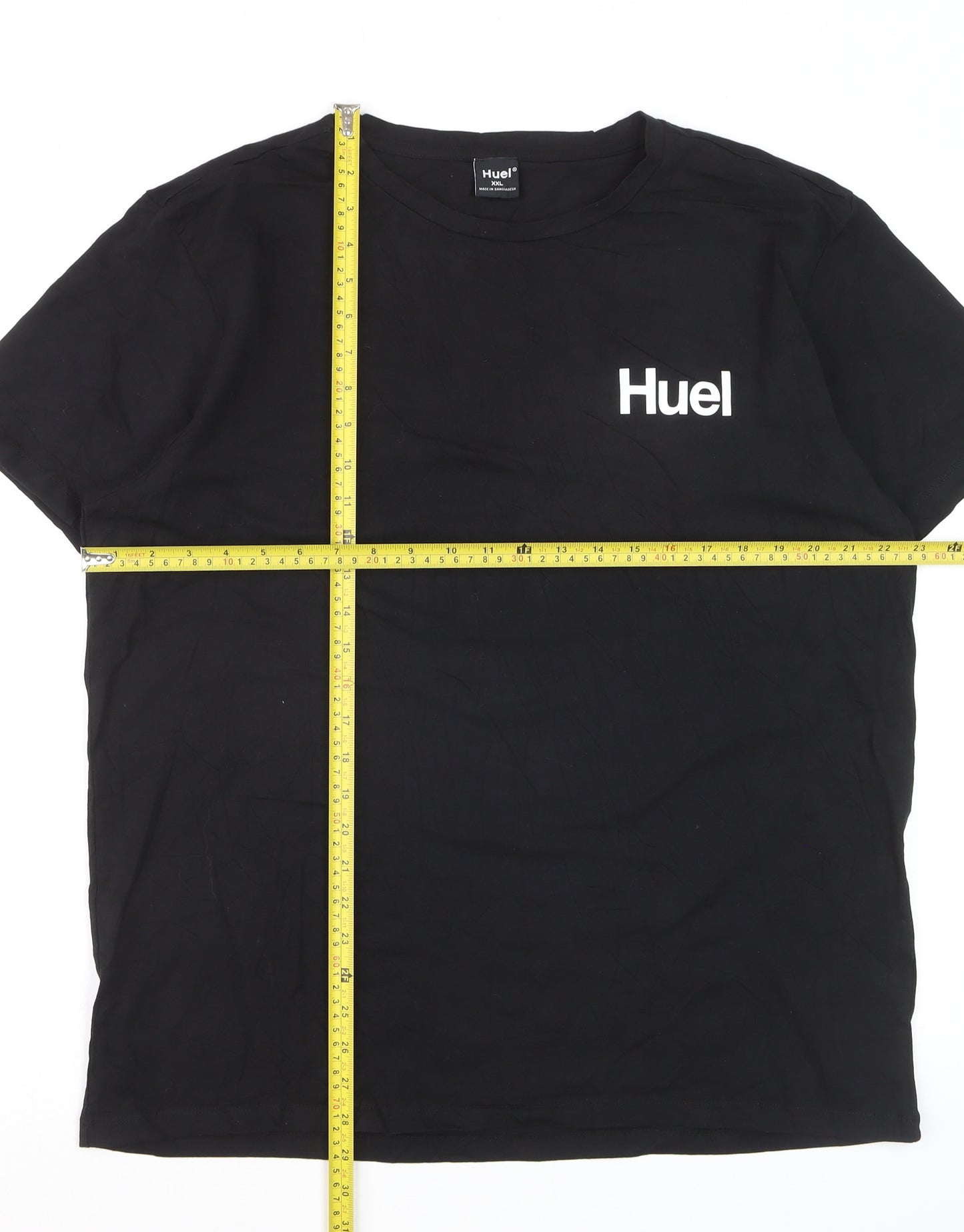 Huel Men’s Black Cotton Stretch Crew Neck T-Shirt XXL