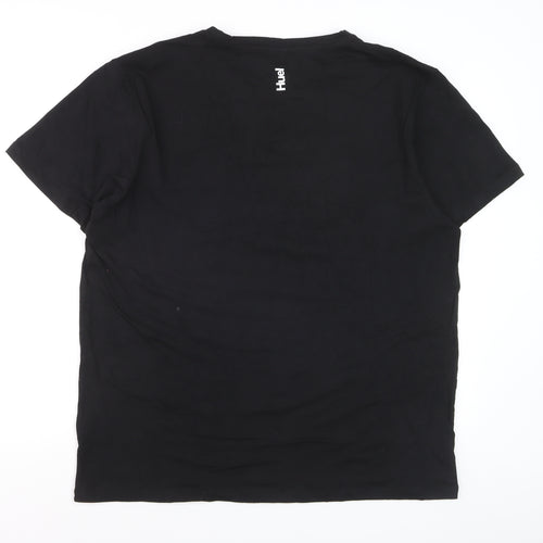 Huel Men’s Black Cotton Stretch Crew Neck T-Shirt XXL