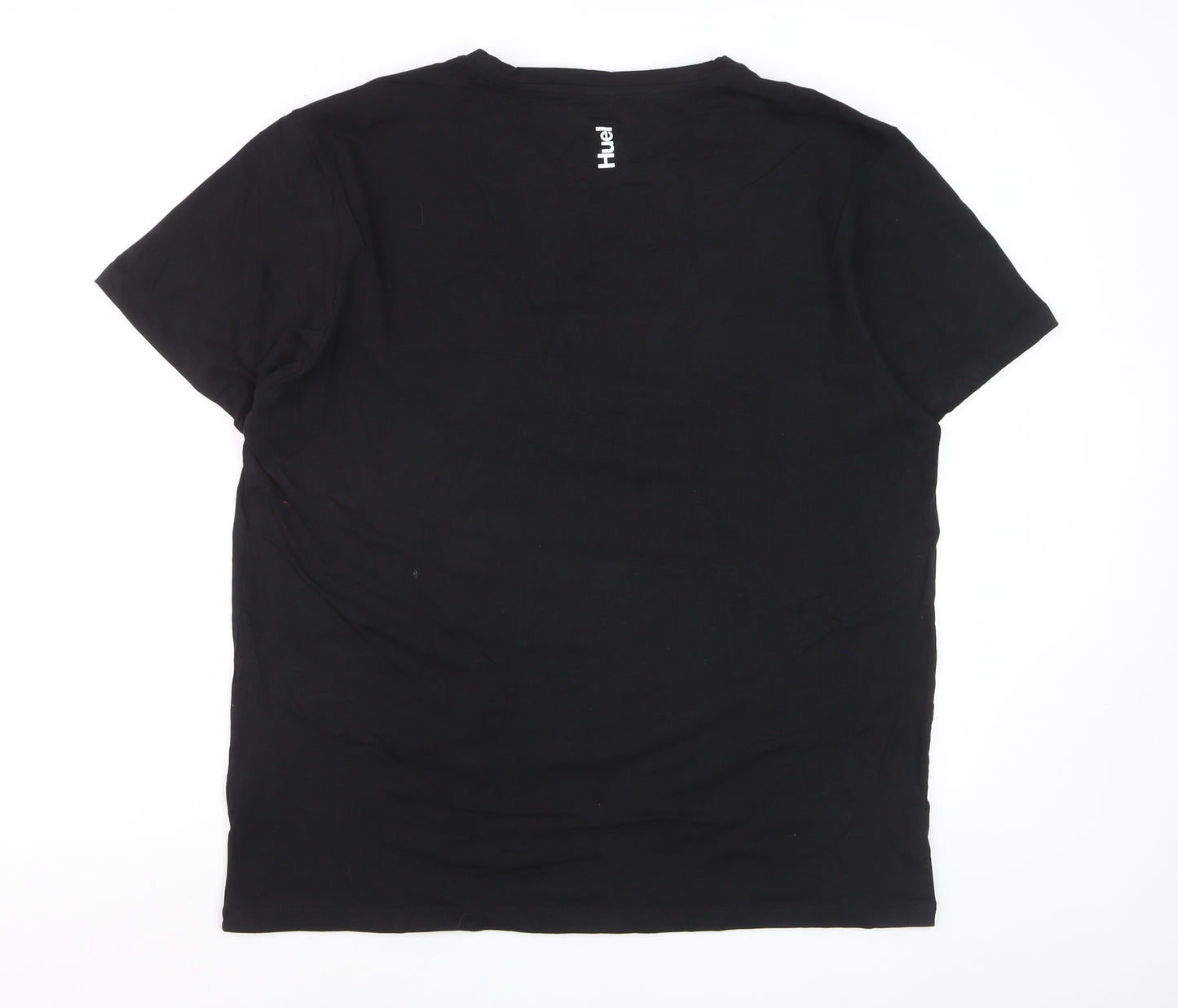 Huel Men’s Black Cotton Stretch Crew Neck T-Shirt XXL
