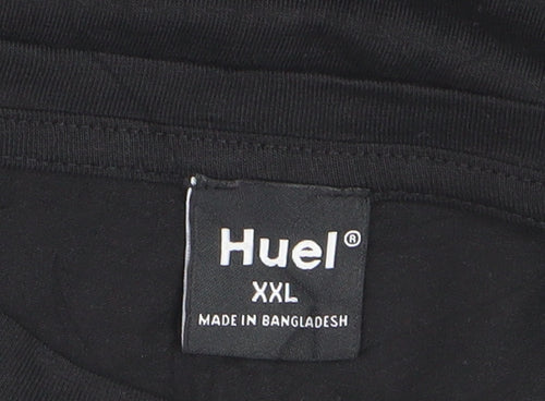 Huel Men’s Black Cotton Stretch Crew Neck T-Shirt XXL