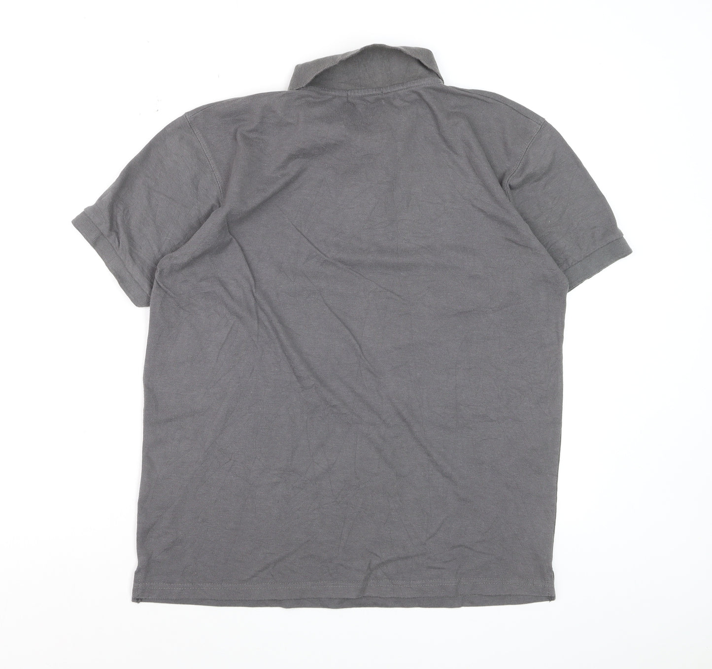 Polo Ralph Lauren Men's Grey Cotton Blend Short Sleeve Polo Shirt Size L