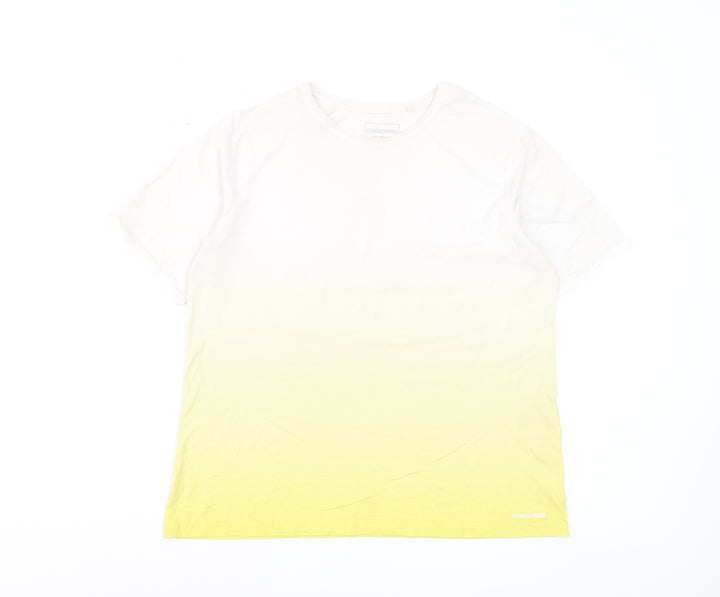 Craghoppers Women's Yellow Ombre Short Sleeve T-Shirt UK 14