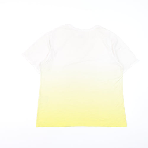 Craghoppers Women's Yellow Ombre Short Sleeve T-Shirt UK 14