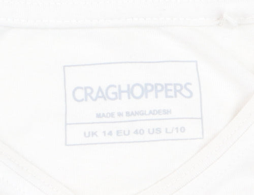 Craghoppers Women's Yellow Ombre Short Sleeve T-Shirt UK 14