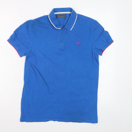 Burton Men's Blue Cotton Polo Shirt Size S Short Sleeve