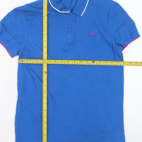 Burton Men's Blue Cotton Polo Shirt Size S Short Sleeve