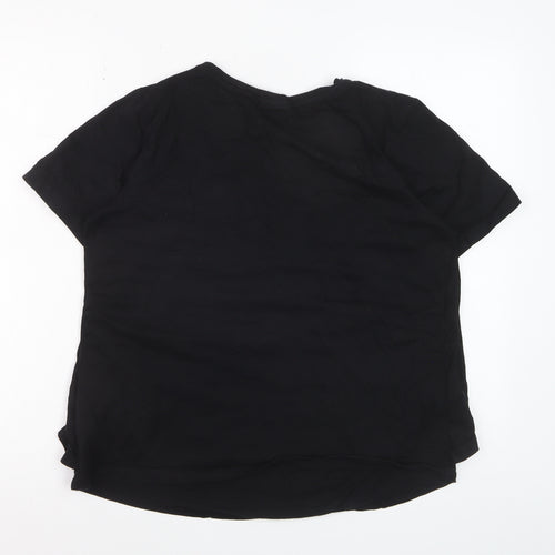 ASOS DESIGN Women’s Black UK 10 Short Sleeve Basic T-Shirt Cotton Top