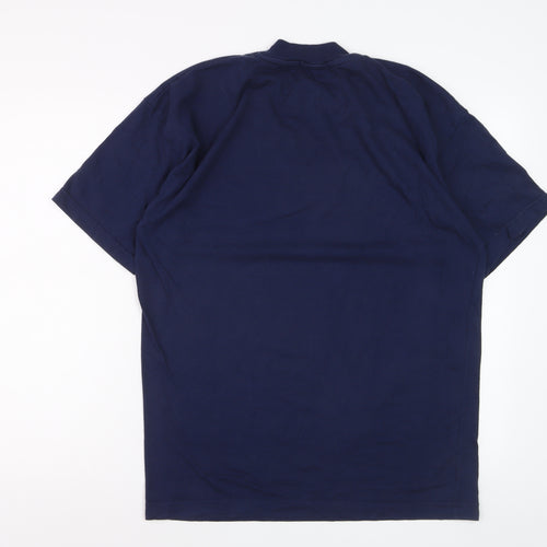 Lacoste Men's Blue XL Vintage Logo Graphic Cotton T-Shirt