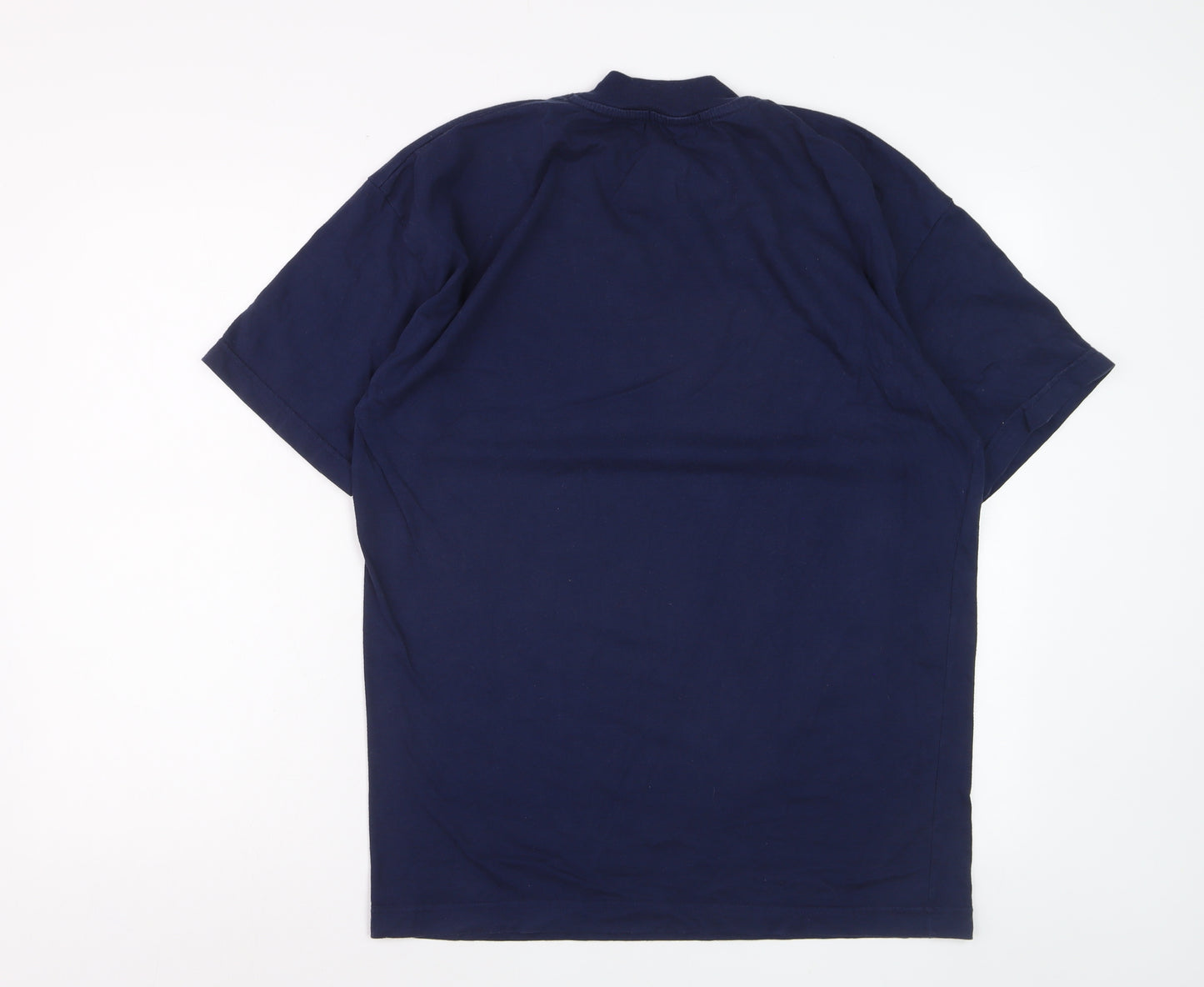 Lacoste Men's Blue XL Vintage Logo Graphic Cotton T-Shirt