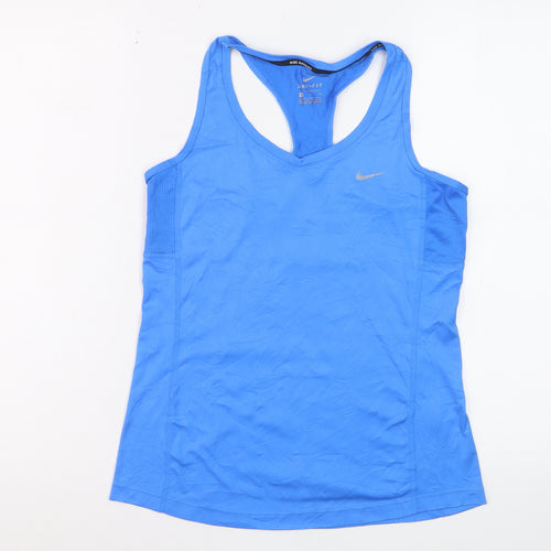 Nike Women's Blue Dri-FIT Running Tank Top Size M Regular Fit
