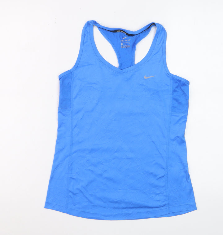 Nike Women's Blue Dri-FIT Running Tank Top Size M Regular Fit