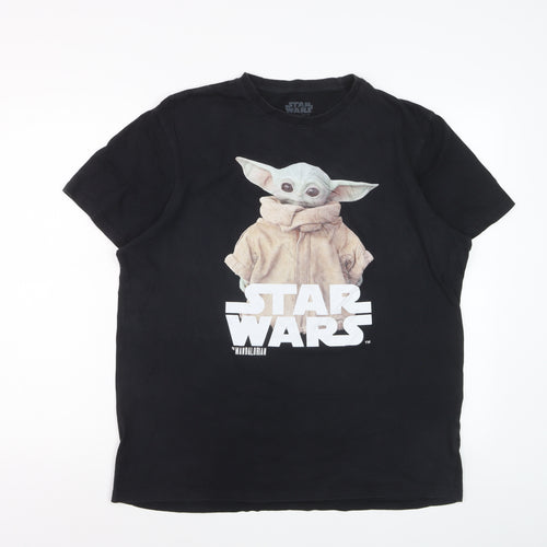 Primark Star Wars Mandalorian Black 2XL Men's T-Shirt Grogu Design
