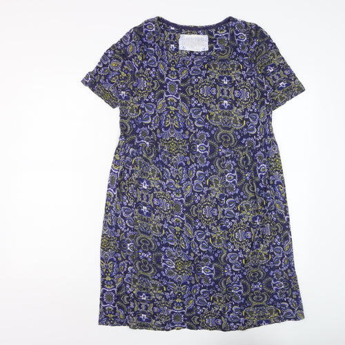 Marks and Spencer Women’s Blue Paisley Shift Dress Size 12