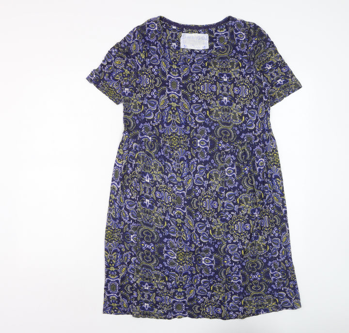 Marks and Spencer Women’s Blue Paisley Shift Dress Size 12