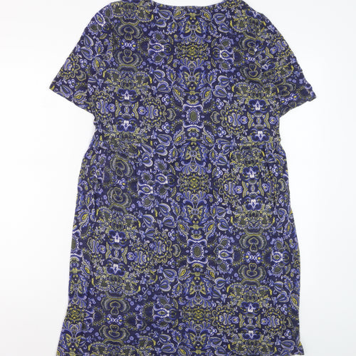Marks and Spencer Women’s Blue Paisley Shift Dress Size 12