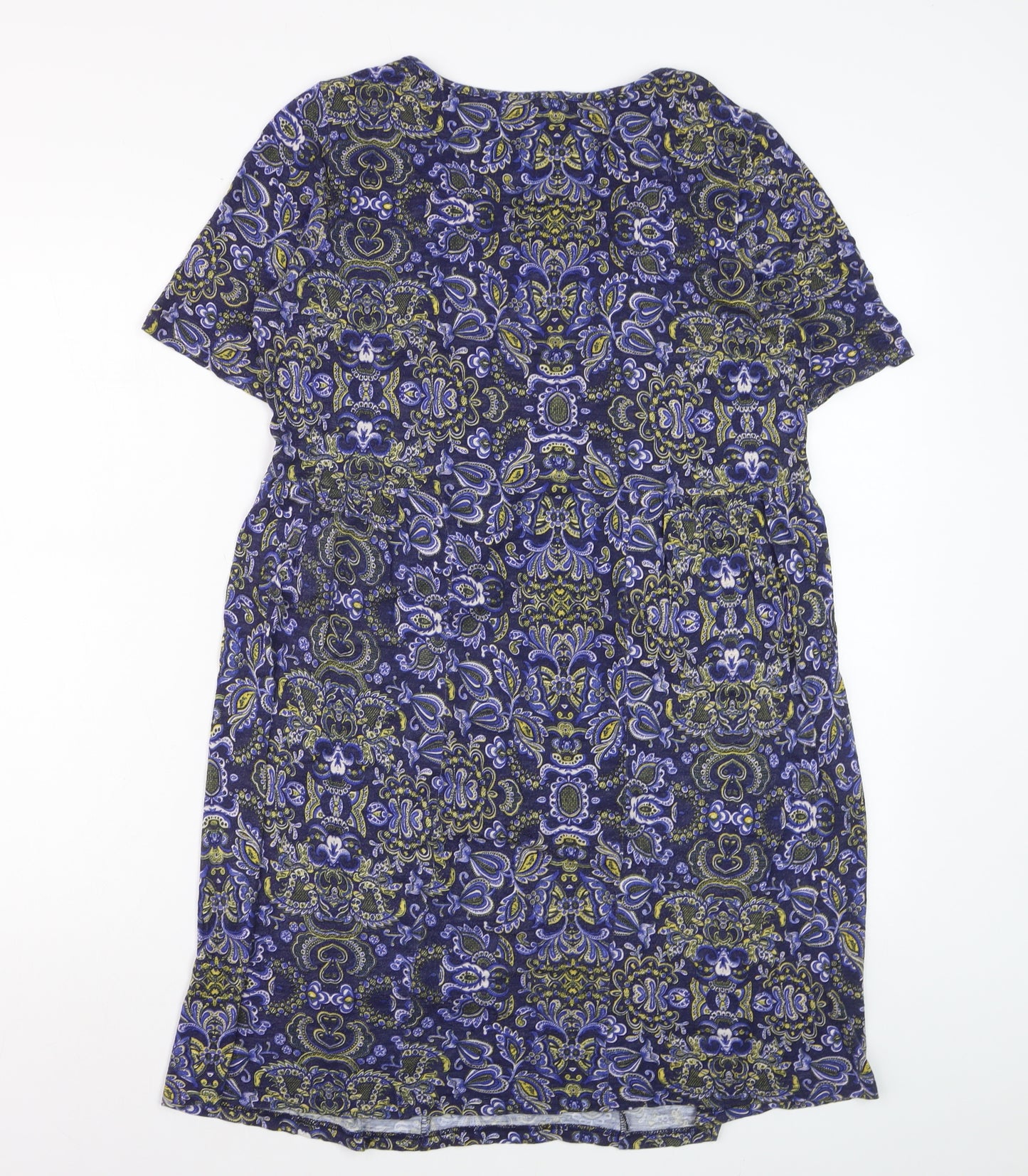 Marks and Spencer Women’s Blue Paisley Shift Dress Size 12