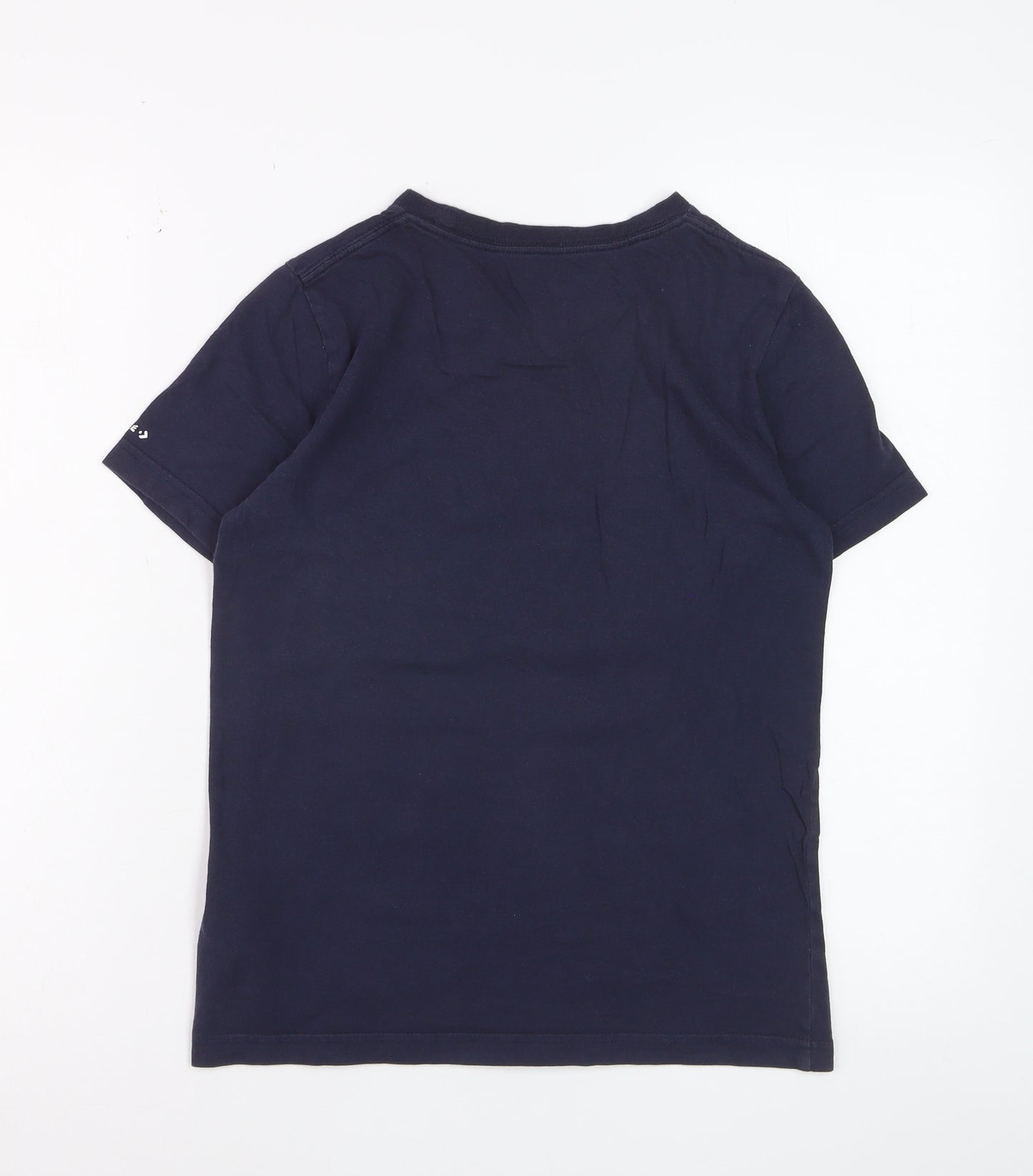 Converse Boys Blue Graphic Logo T-Shirt Size 10-12 Years Casual Top