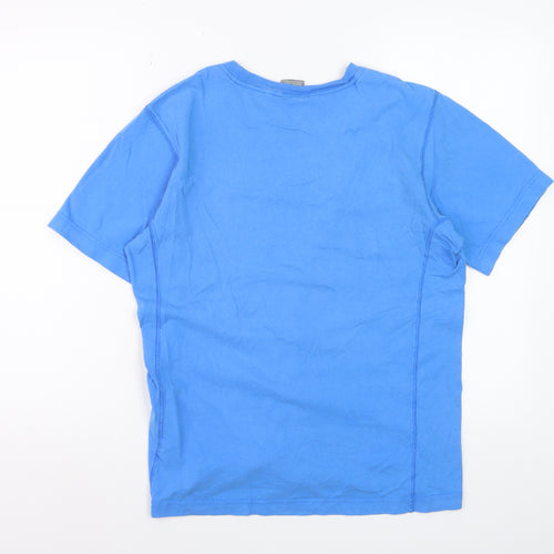 Nike Men’s Blue Crew Neck Cotton Short Sleeve T-Shirt Size M