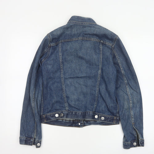 GAP Womens Blue Denim Basic Jacket Size S Regular Fit