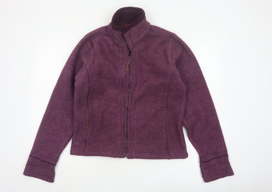 Regatta Women’s Purple Fleece Jacket Size 12 Full Zip Outdoor Wear