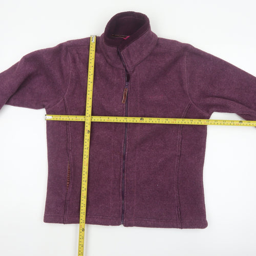 Regatta Women’s Purple Fleece Jacket Size 12 Full Zip Outdoor Wear
